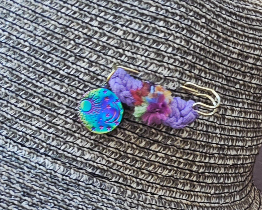 Broche Purple SunMoonStars