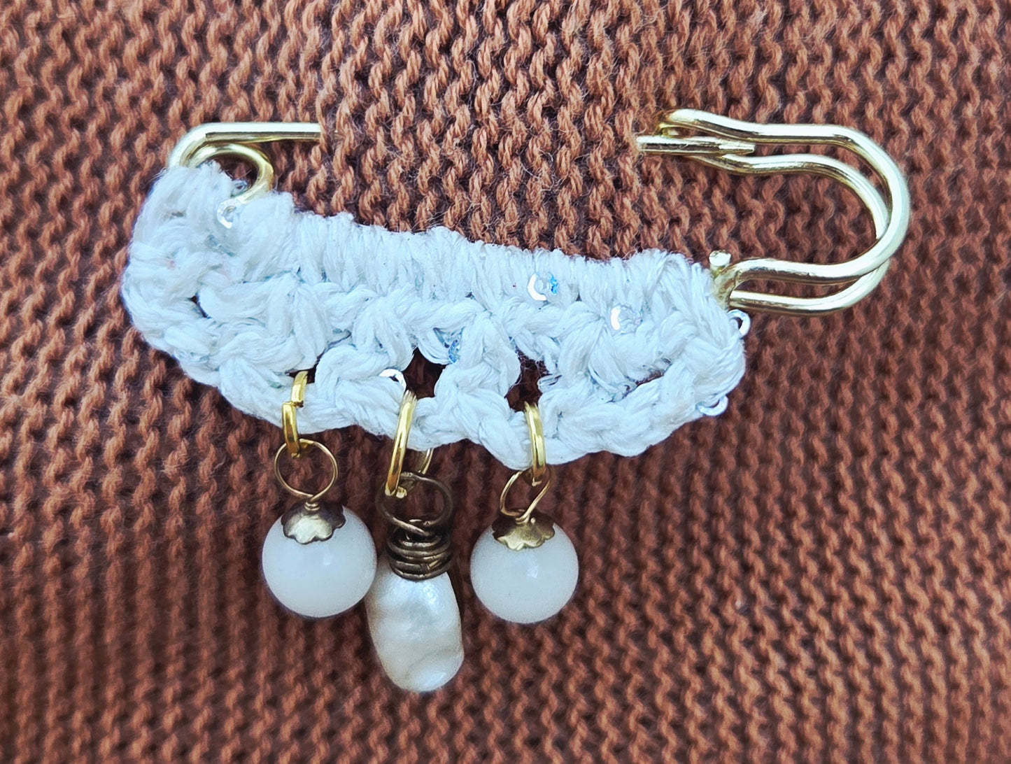 Broche Pureza Perlas