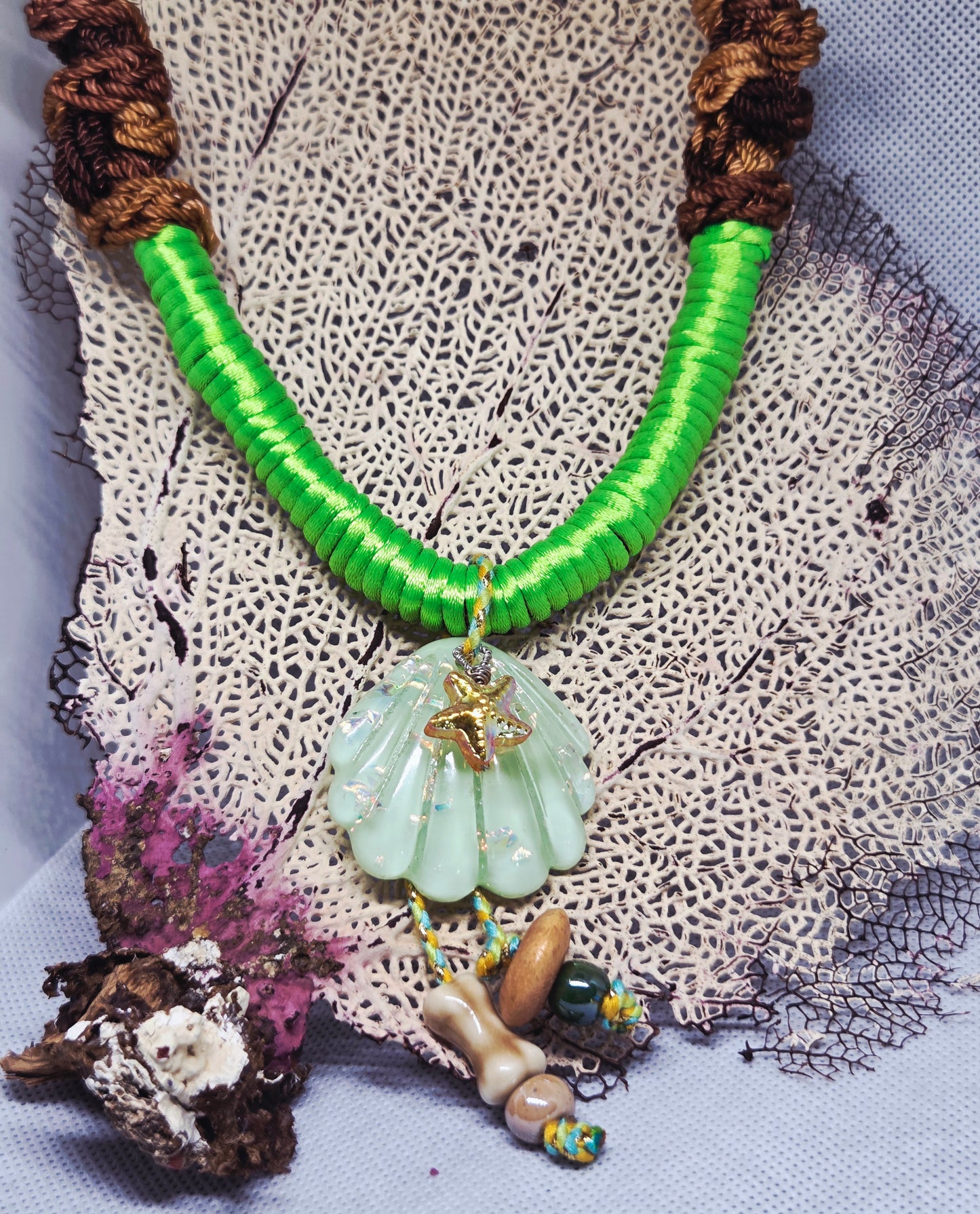 Collar Inspiración Playa Crochet