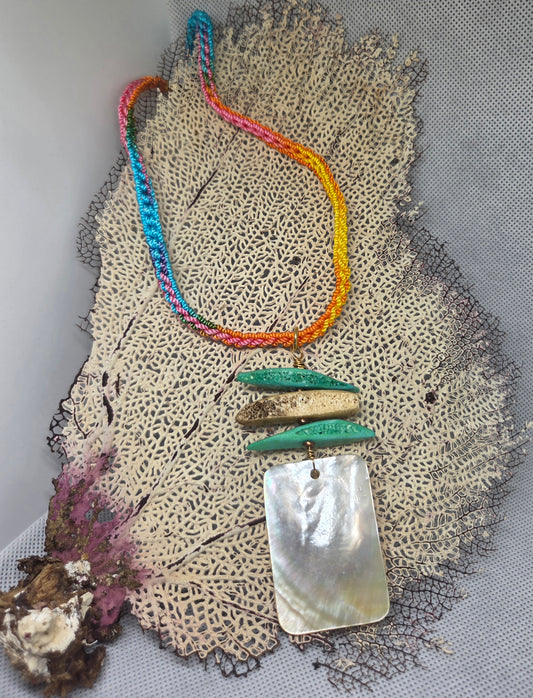 Collar Nácar Crochet