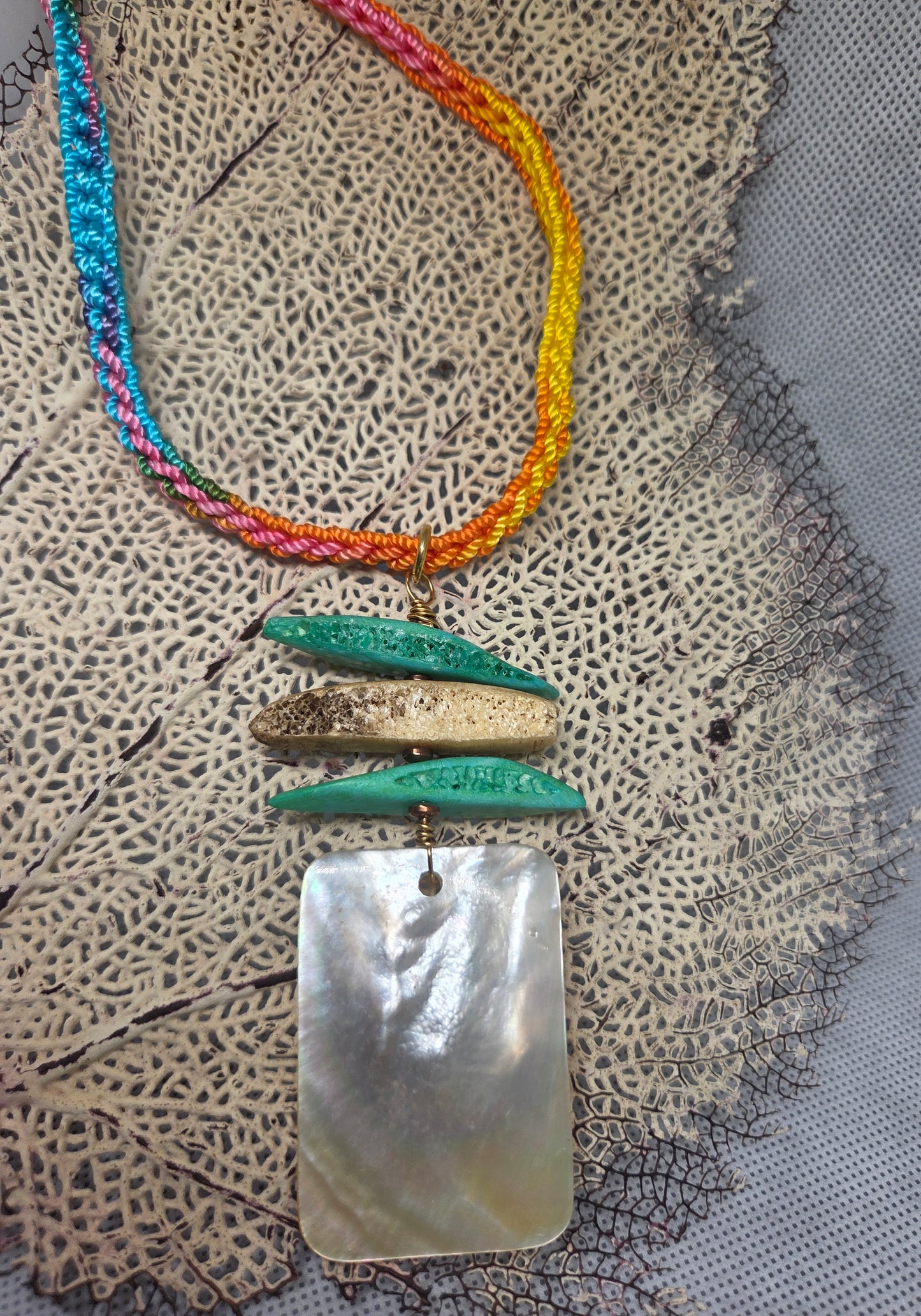 Collar Nácar Crochet